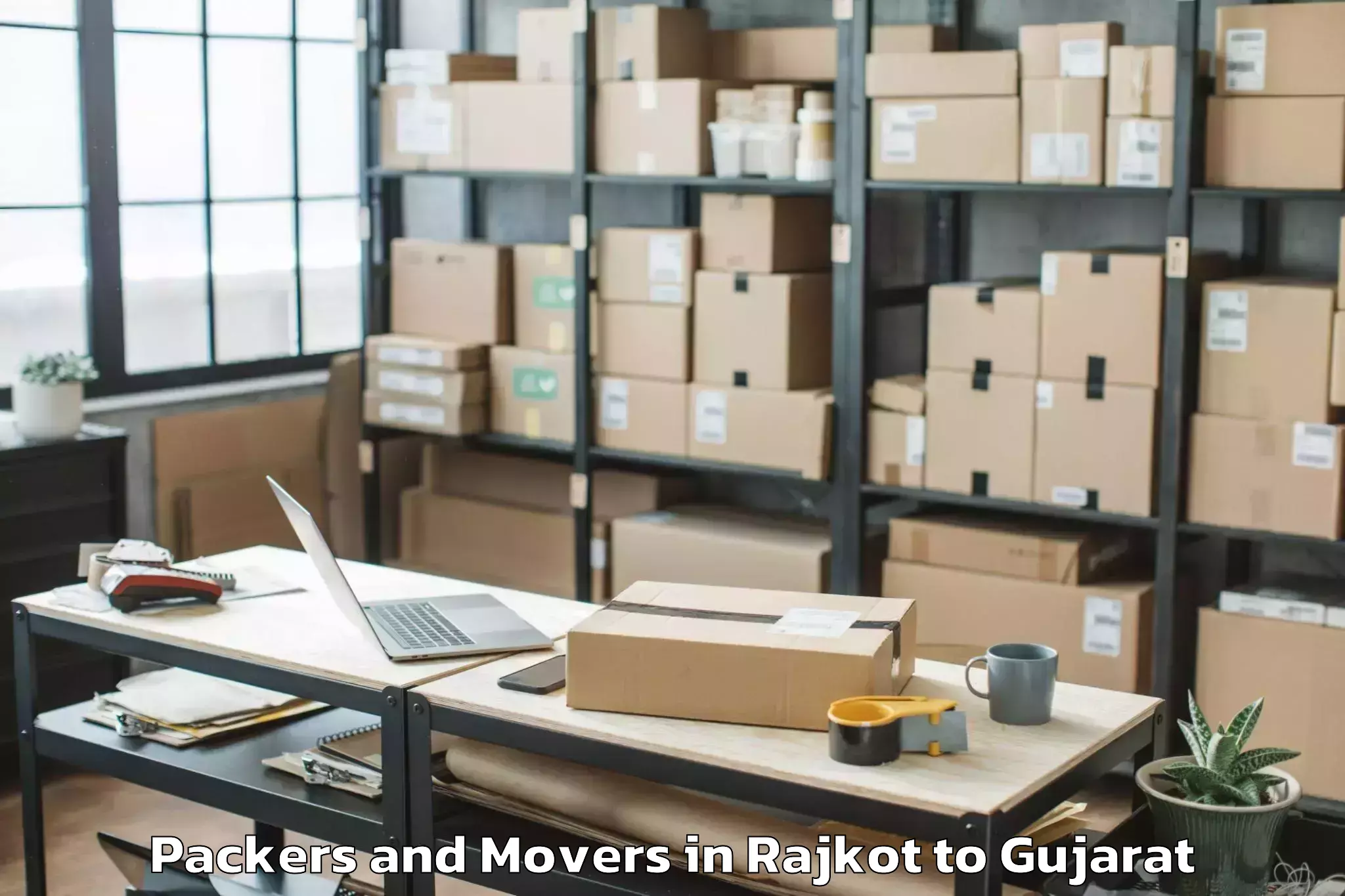 Professional Rajkot to Adalaj Packers And Movers